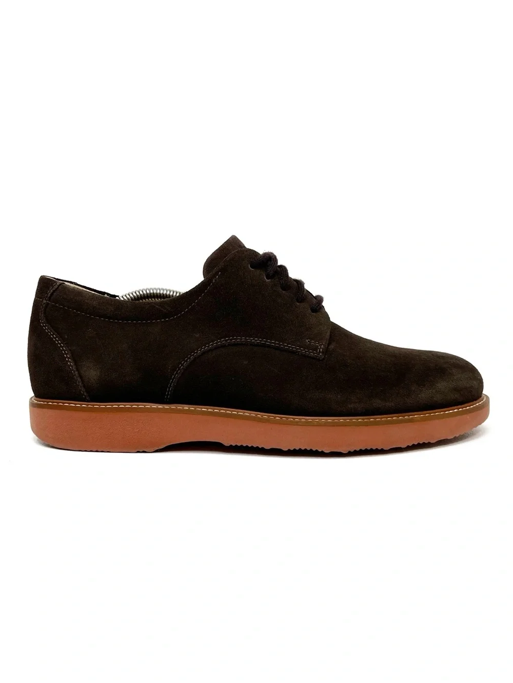 Samuel Hubbard Bucks Dark Brown Suede Plain Toe Derby Shoes Men's Size 10